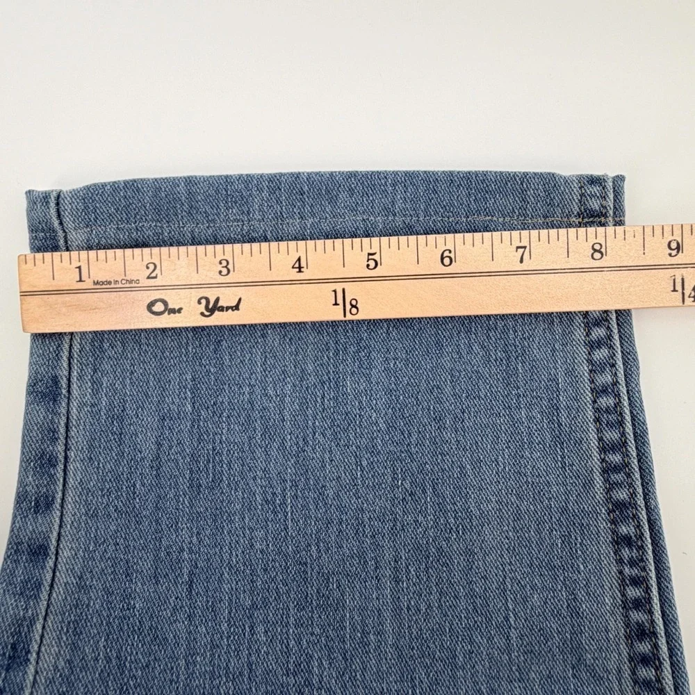 Wrangler Jeans Mens 34x29(hemmed to 27) Light Blue Straight Leg Premium Quality